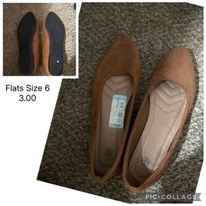 Women's Tan Flats